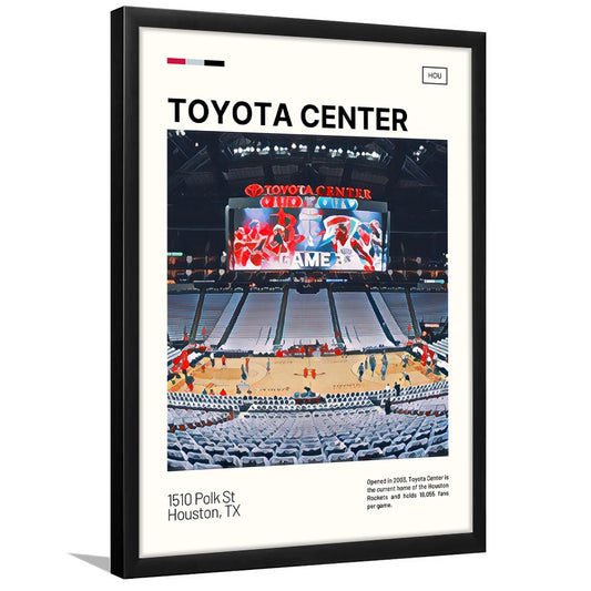 Toyota Center Print, Houston Rockets Stadium Art, Gifts for him, Sport Art, Framed Art Print Wall Decor