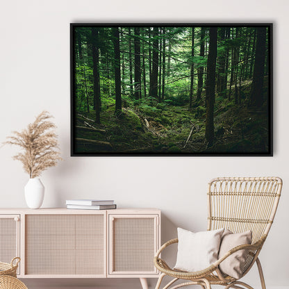 Tree Canvas Print Forest Wall Decor Large Tree Art, Framed Canvas Print Wall Art, Floating Frame