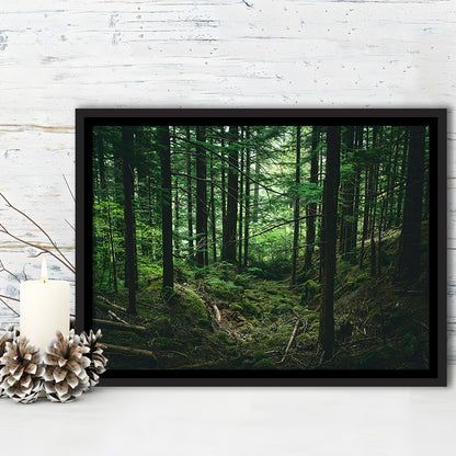 Tree Canvas Print Forest Wall Decor Large Tree Art, Framed Canvas Print Wall Art, Floating Frame