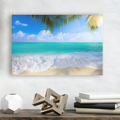 Tropical Island Beach, Large Canvas Print, Ocean Extra Large Art, Canvas Beach Sea Wall Decor, Cavas Print Wall Art Hom Decor