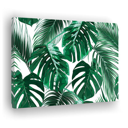 Tropical Palm Leaves Wall Art, Palm Leaf Wall Art, Abstract Palm Modern Art, Cavas Print Wall Art Hom Decor