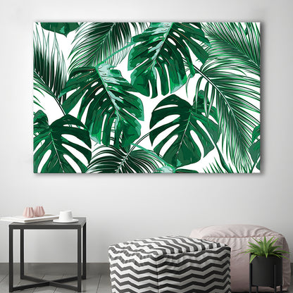 Tropical Palm Leaves Wall Art, Palm Leaf Wall Art, Abstract Palm Modern Art, Cavas Print Wall Art Hom Decor