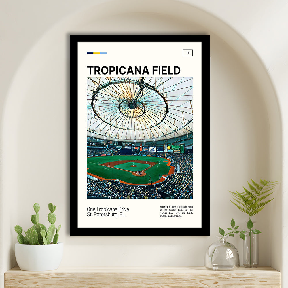 Tropicana Field Print, Tampa Bay Rays Stadium Art, Gifts for him, Sport Art, Framed Art Print Wall Decor