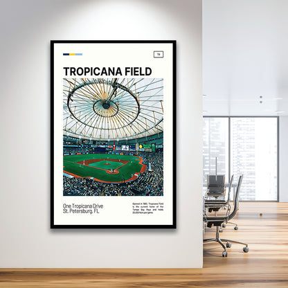 Tropicana Field Print, Tampa Bay Rays Stadium Art, Gifts for him, Sport Art, Framed Art Print Wall Decor