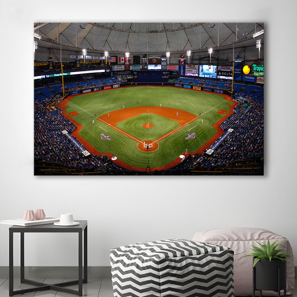 Tropicana Field, Stadium Canvas, Sport Art, Gift for him, Man Cave Decor, Art Print, Canvas Print Wall Art