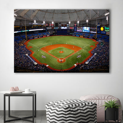 Tropicana Field, Stadium Canvas, Sport Art, Gift for him, Man Cave Decor, Art Print, Canvas Print Wall Art
