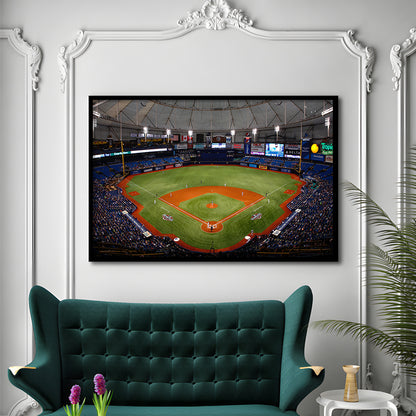 Tropicana Field, Stadium Canvas, Sport Art, Gift for him, Framed Art Print Wall Decor, Picture Framed