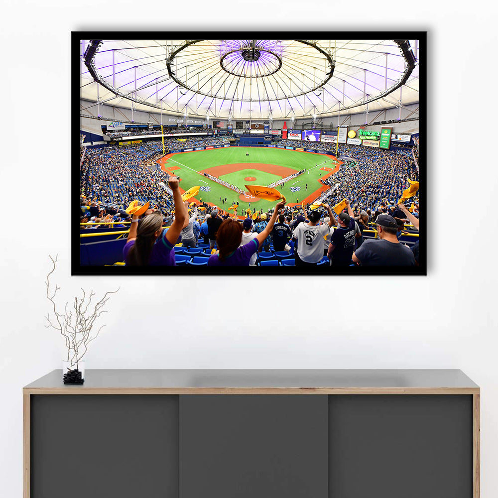 Tropicana Field Stadium, Stadium Canvas, Sport Art, Gift for him, Framed Art Print Wall Decor, Picture Framed