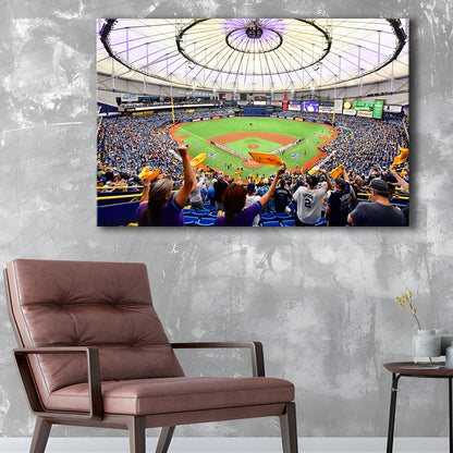 Tropicana Field Stadium, Stadium Canvas, Sport Art, Gift for him, Man Cave Decor, Art Print, Canvas Print Wall Art
