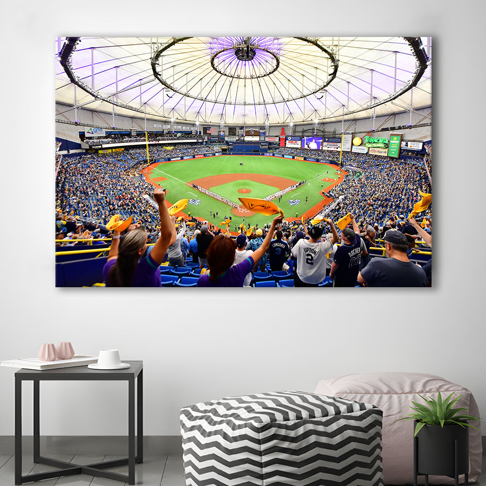 Tropicana Field Stadium, Stadium Canvas, Sport Art, Gift for him, Man Cave Decor, Art Print, Canvas Print Wall Art