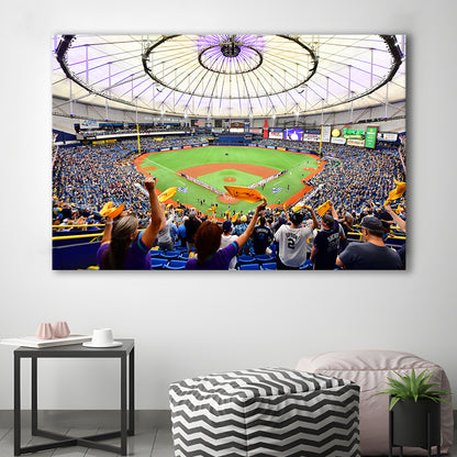 Tropicana Field Stadium, Stadium Canvas, Sport Art, Gift for him, Man Cave Decor, Art Print, Canvas Print Wall Art