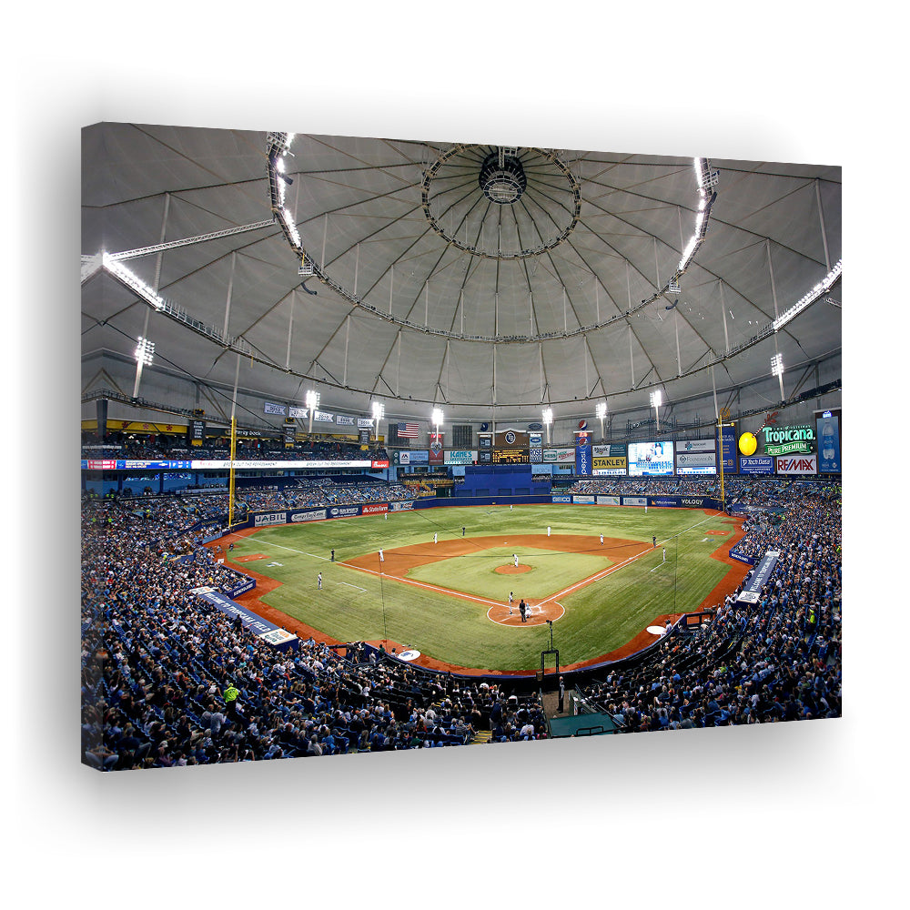 Tropicana Field in Florida, Stadium Canvas, Sport Art, Gift for him, Man Cave Decor, Art Print, Canvas Print Wall Art