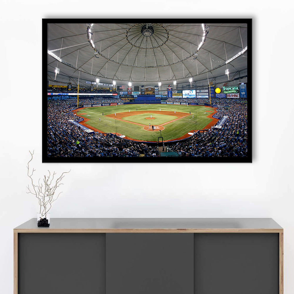 Tropicana Field in Florida, Stadium Canvas, Sport Art, Gift for him, Framed Art Print Wall Decor, Picture Framed
