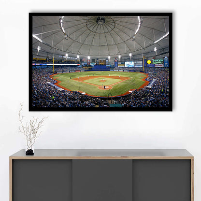 Tropicana Field in Florida, Stadium Canvas, Sport Art, Gift for him, Framed Art Print Wall Decor, Picture Framed