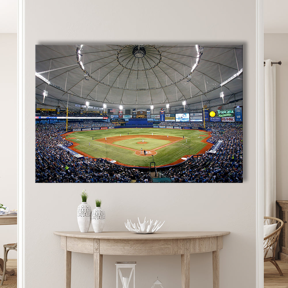 Tropicana Field in Florida, Stadium Canvas, Sport Art, Gift for him, Man Cave Decor, Art Print, Canvas Print Wall Art