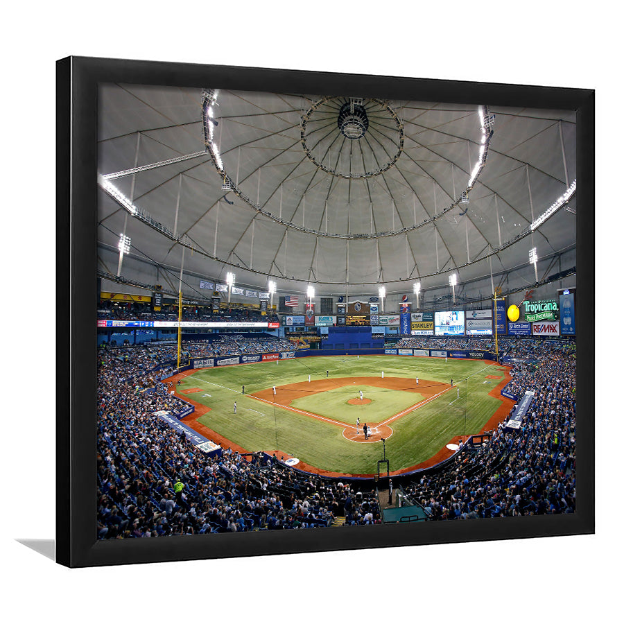 Tropicana Field in Florida, Stadium Canvas, Sport Art, Gift for him, Framed Art Print Wall Decor, Picture Framed