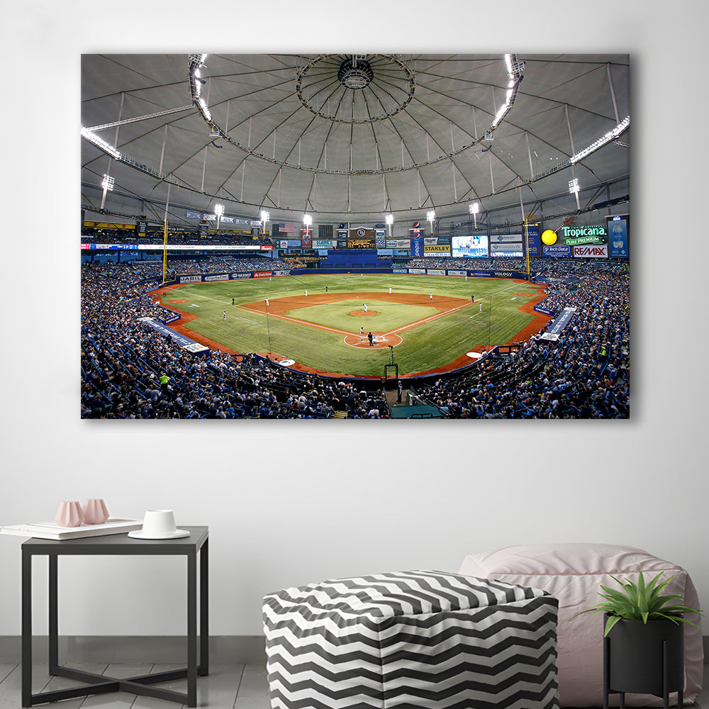 Tropicana Field in Florida, Stadium Canvas, Sport Art, Gift for him, Man Cave Decor, Art Print, Canvas Print Wall Art