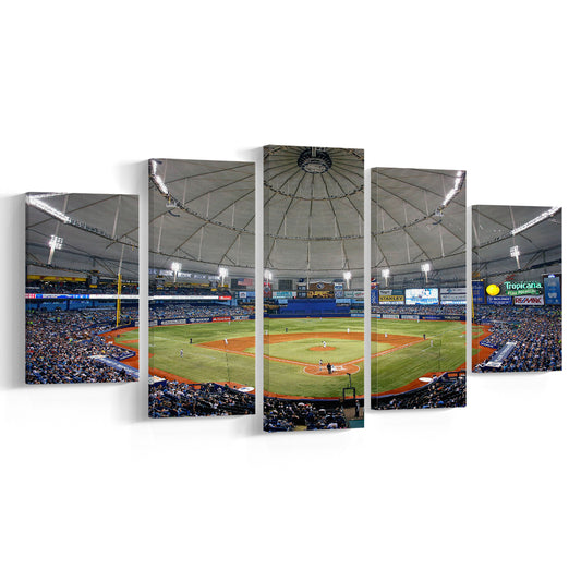 Tropicana Field in Florida, Stadium Canvas, Sport Art, Gift for him, 5 Panel, Large Canvas, Canvas Print Wall Art