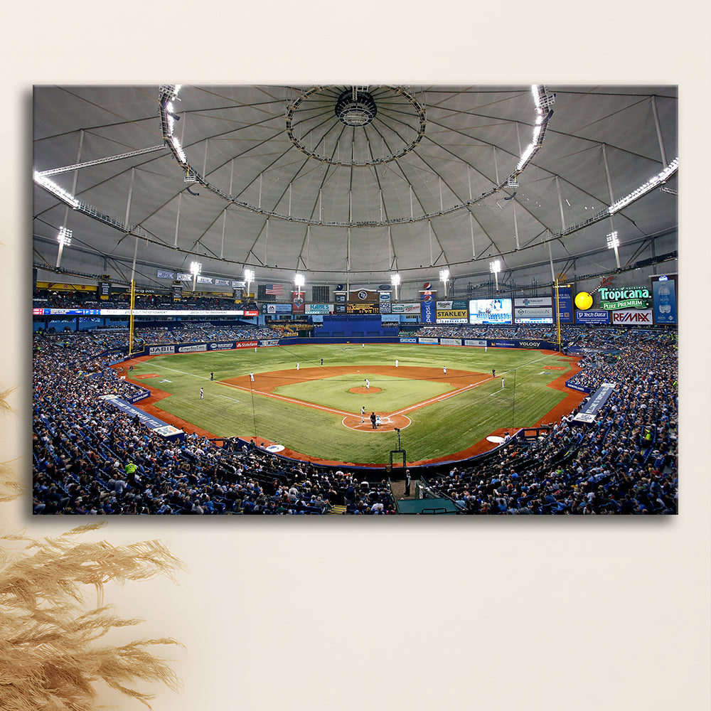 Tropicana Field in Florida, Stadium Canvas, Sport Art, Gift for him, Man Cave Decor, Art Print, Canvas Print Wall Art