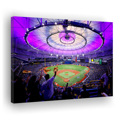 Tropicana Field in St Petersburg, Stadium Canvas, Sport Art, Gift for him, Man Cave Decor, Art Print, Canvas Print Wall Art