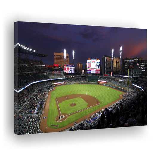 Truist Ball Park in Georgia, Stadium Canvas, Sport Art, Gift for him, Man Cave Decor, Art Print, Canvas Print Wall Art