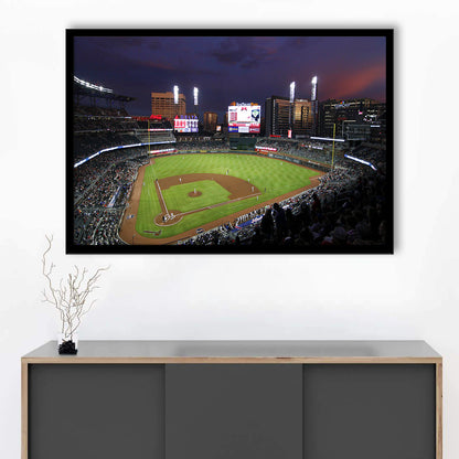 Truist Ball Park in Georgia, Stadium Canvas, Sport Art, Gift for him, Framed Art Print Wall Decor, Picture Framed