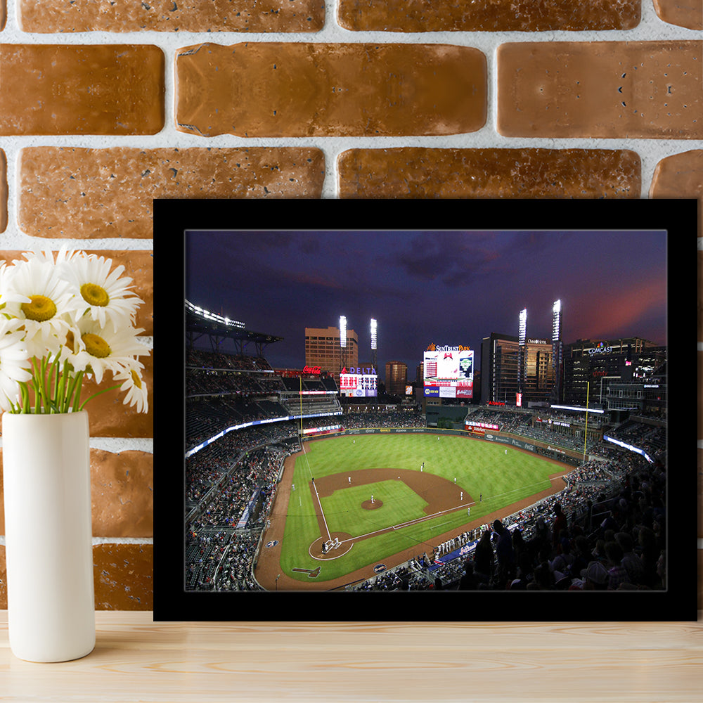 Truist Ball Park in Georgia, Stadium Canvas, Sport Art, Gift for him, Framed Art Print Wall Decor, Picture Framed