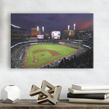 Truist Ball Park in Georgia, Stadium Canvas, Sport Art, Gift for him, Man Cave Decor, Art Print, Canvas Print Wall Art
