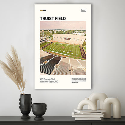 Truist Field Print, Wake Forest Demon Deacons Stadium Canvas Art, Fan Gifts, Sport Art, Canvas Print Wall Art