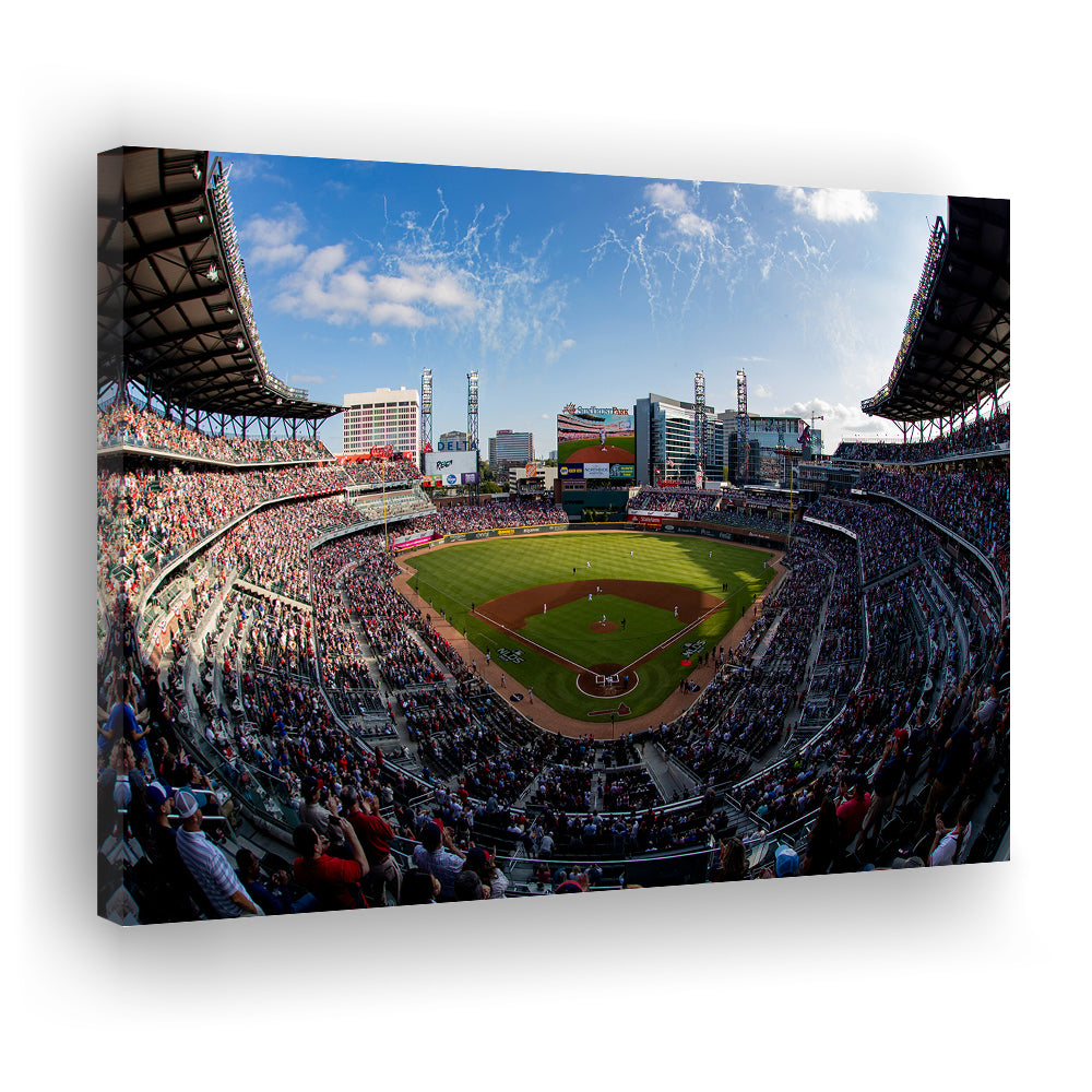 Truist Park Stadium, Stadium Canvas, Sport Art, Gift for him, Man Cave Decor, Art Print, Canvas Print Wall Art