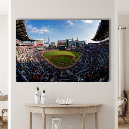 Truist Park Stadium, Stadium Canvas, Sport Art, Gift for him, Man Cave Decor, Art Print, Canvas Print Wall Art
