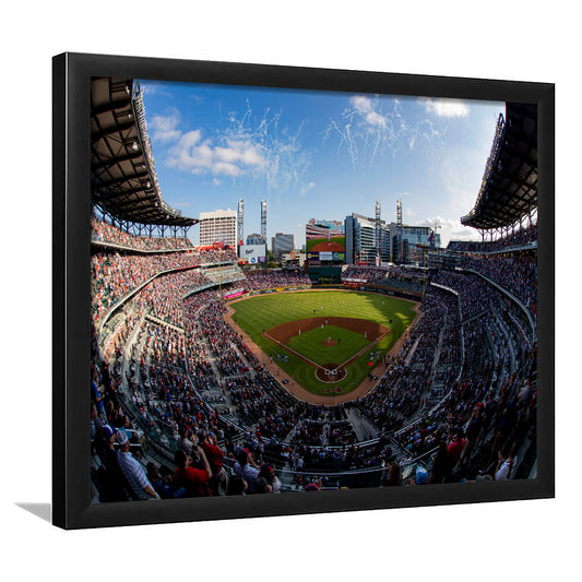 Truist Park Stadium, Stadium Canvas, Sport Art, Gift for him, Framed Art Print Wall Decor, Picture Framed