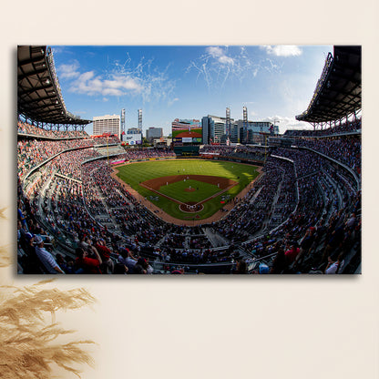 Truist Park Stadium, Stadium Canvas, Sport Art, Gift for him, Man Cave Decor, Art Print, Canvas Print Wall Art