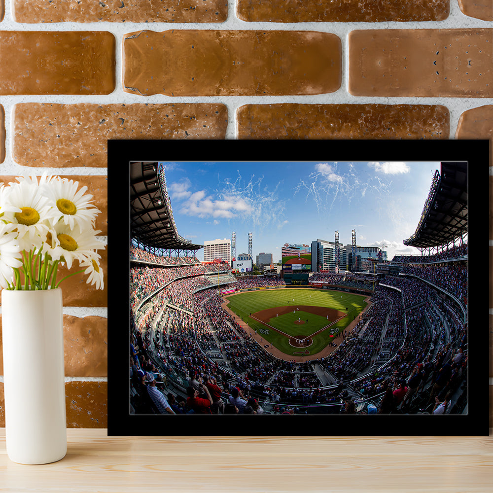 Truist Park Stadium, Stadium Canvas, Sport Art, Gift for him, Framed Art Print Wall Decor, Picture Framed