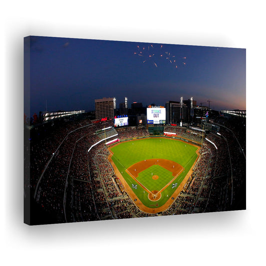Truist Park in Georgia, Stadium Canvas, Sport Art, Gift for him, Man Cave Decor, Art Print, Canvas Print Wall Art