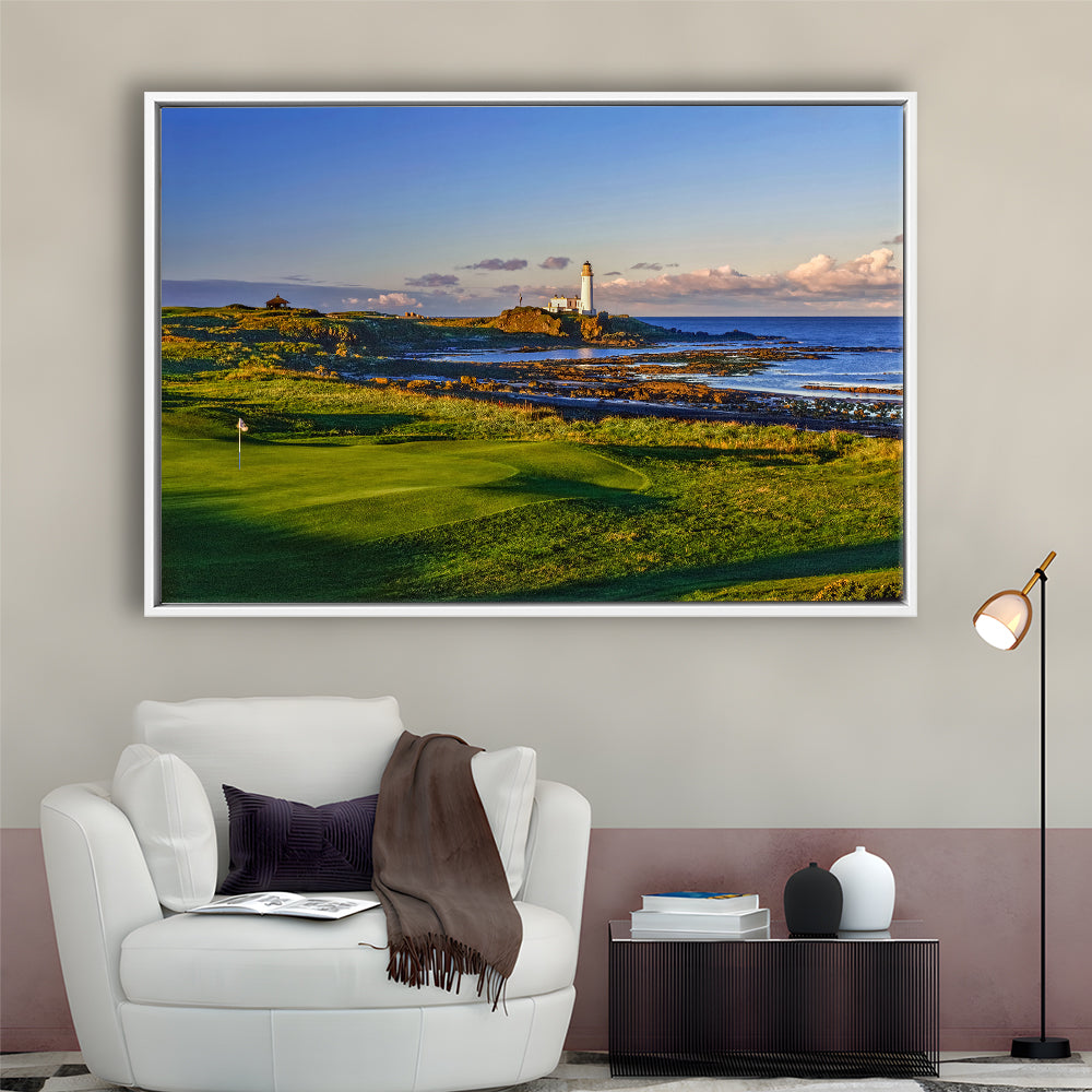 Turnberry Golf Club, Alisa Course Hole 10R, Turnberry, Scotland, Floating Framed Canvas Print Wall Art