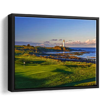 Turnberry Golf Club, Alisa Course Hole 10R, Turnberry, Scotland, Floating Framed Canvas Print Wall Art
