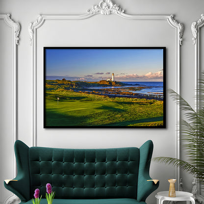 Turnberry Golf Club, Alisa Course Hole 10R, Turnberry, Scotland, Framed Art Print Wall Decor, Picture Framed