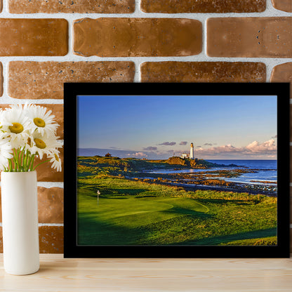 Turnberry Golf Club, Alisa Course Hole 10R, Turnberry, Scotland, Framed Art Print Wall Decor, Picture Framed