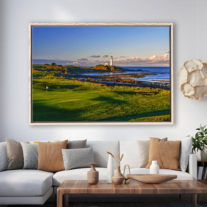 Turnberry Golf Club, Alisa Course Hole 10R, Turnberry, Scotland, Floating Framed Canvas Print Wall Art
