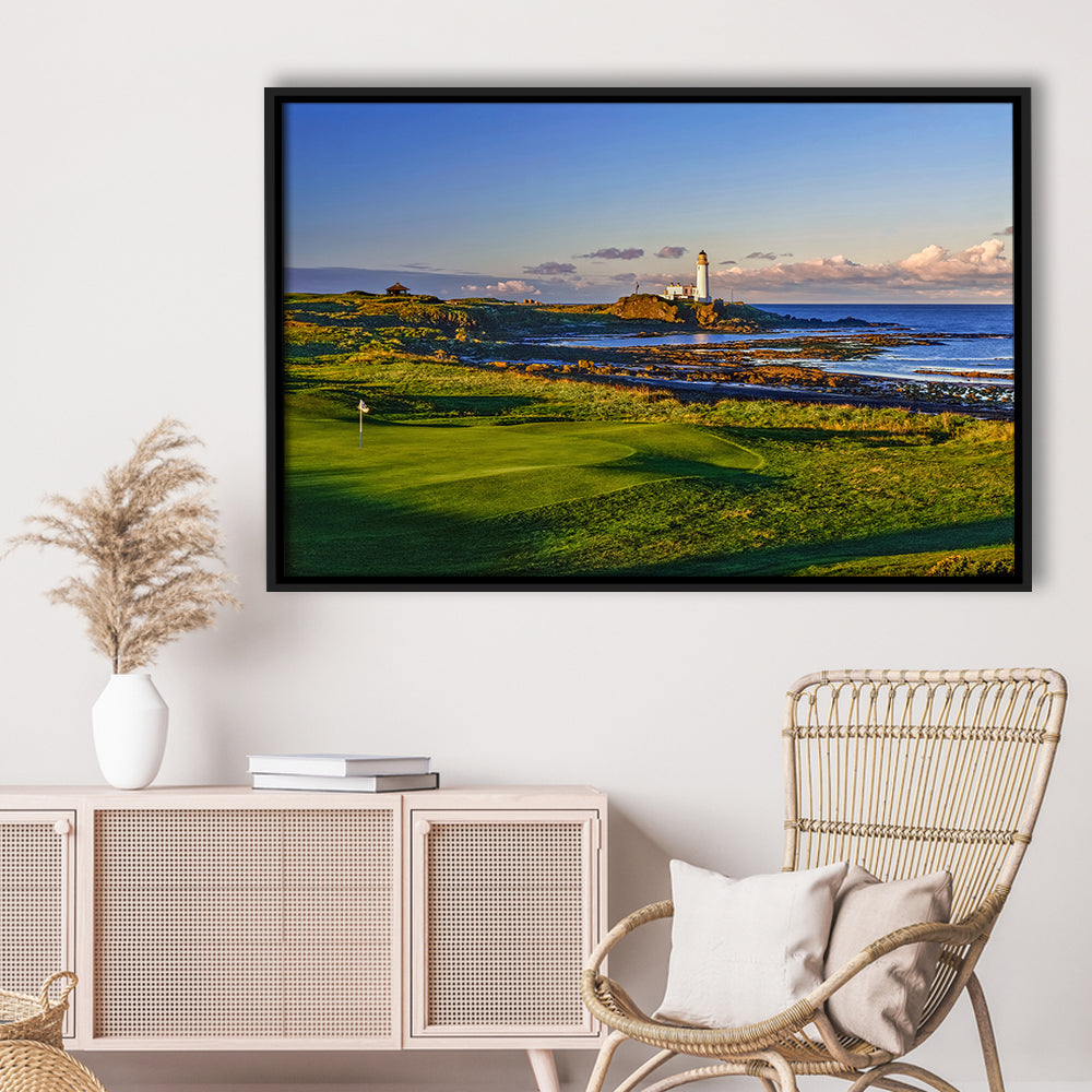 Turnberry Golf Club, Alisa Course Hole 10R, Turnberry, Scotland, Floating Framed Canvas Print Wall Art