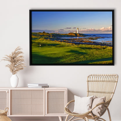 Turnberry Golf Club, Alisa Course Hole 10R, Turnberry, Scotland, Floating Framed Canvas Print Wall Art