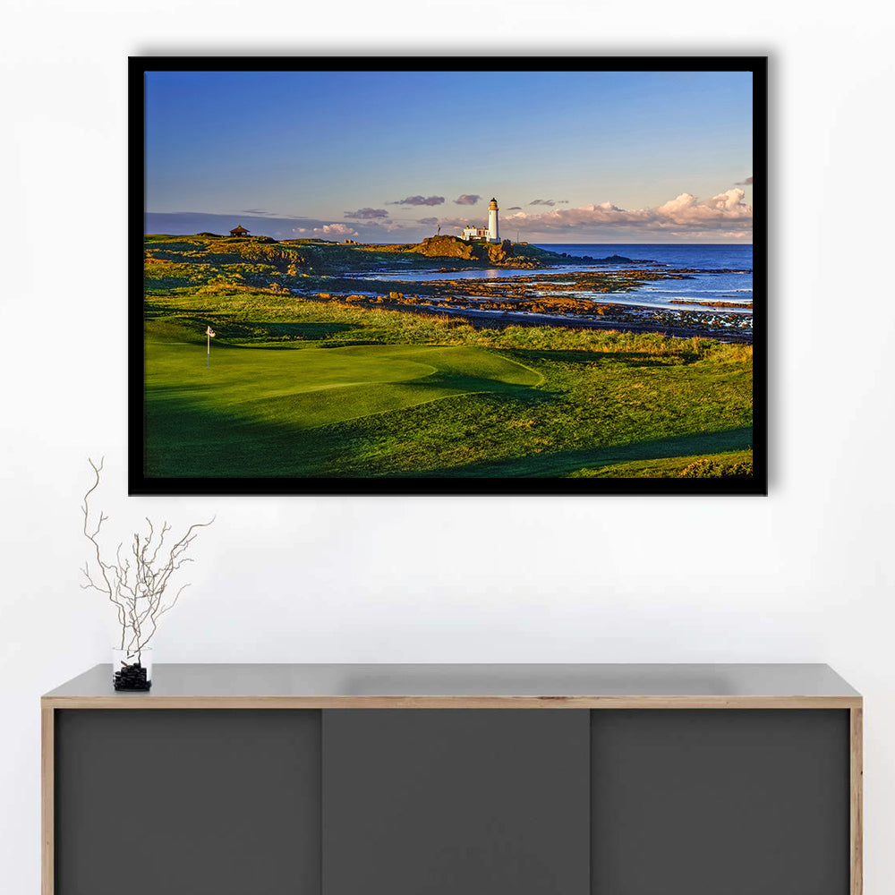 Turnberry Golf Club, Alisa Course Hole 10R, Turnberry, Scotland, Framed Art Print Wall Decor, Picture Framed