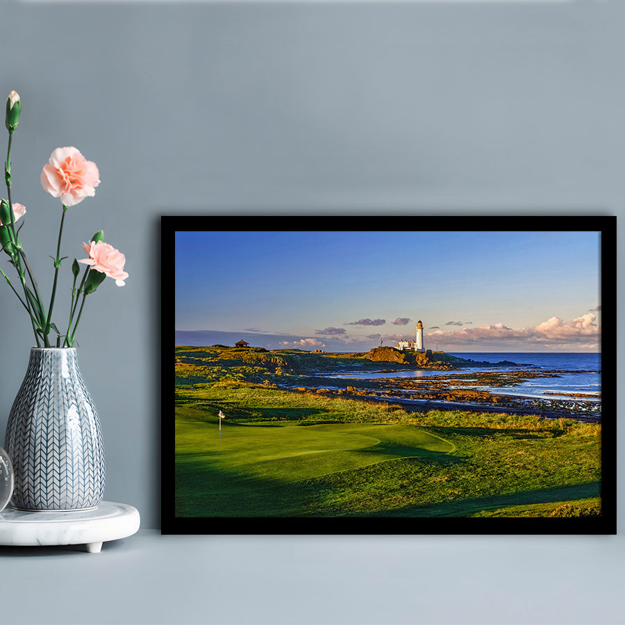 Turnberry Golf Club, Alisa Course Hole 10R, Turnberry, Scotland, Framed Art Print Wall Decor, Picture Framed
