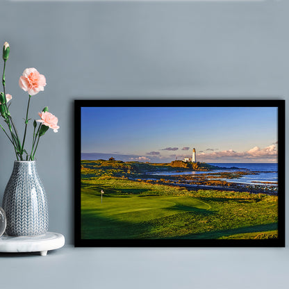 Turnberry Golf Club, Alisa Course Hole 10R, Turnberry, Scotland, Framed Art Print Wall Decor, Picture Framed