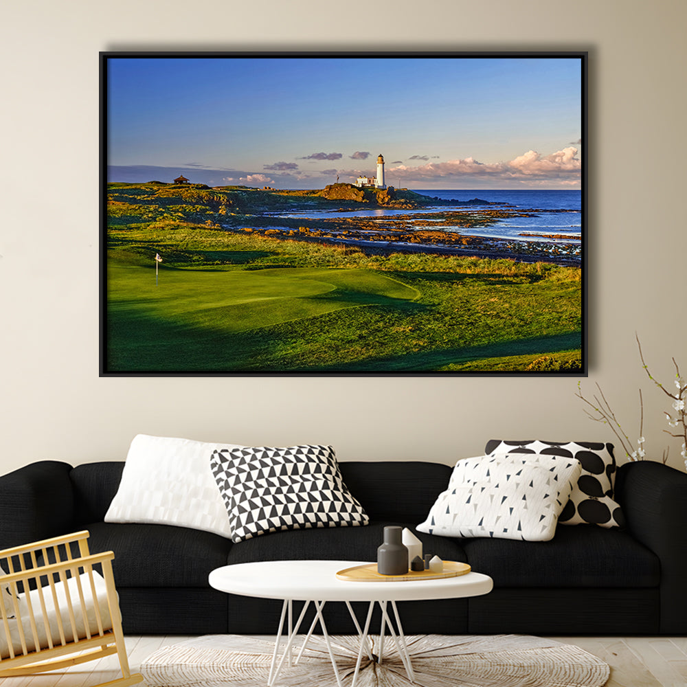 Turnberry Golf Club, Alisa Course Hole 10R, Turnberry, Scotland, Floating Framed Canvas Print Wall Art