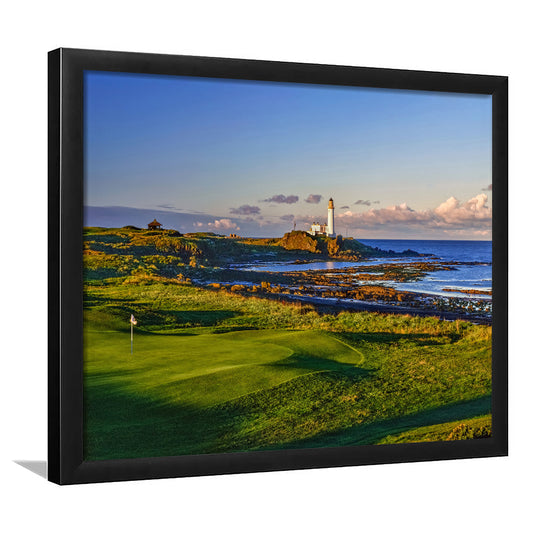 Turnberry Golf Club, Alisa Course Hole 10R, Turnberry, Scotland, Framed Art Print Wall Decor, Picture Framed