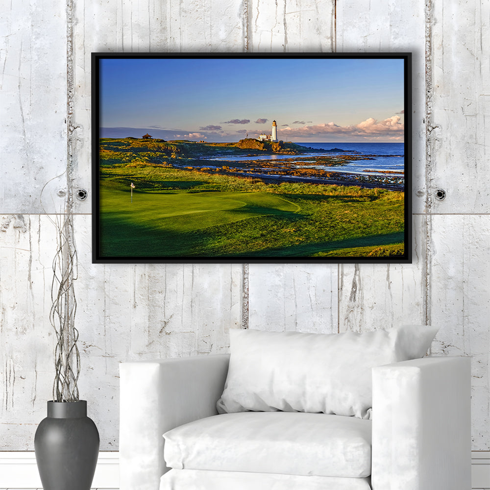 Turnberry Golf Club, Alisa Course Hole 10R, Turnberry, Scotland, Floating Framed Canvas Print Wall Art