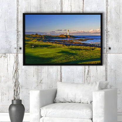 Turnberry Golf Club, Alisa Course Hole 10R, Turnberry, Scotland, Floating Framed Canvas Print Wall Art