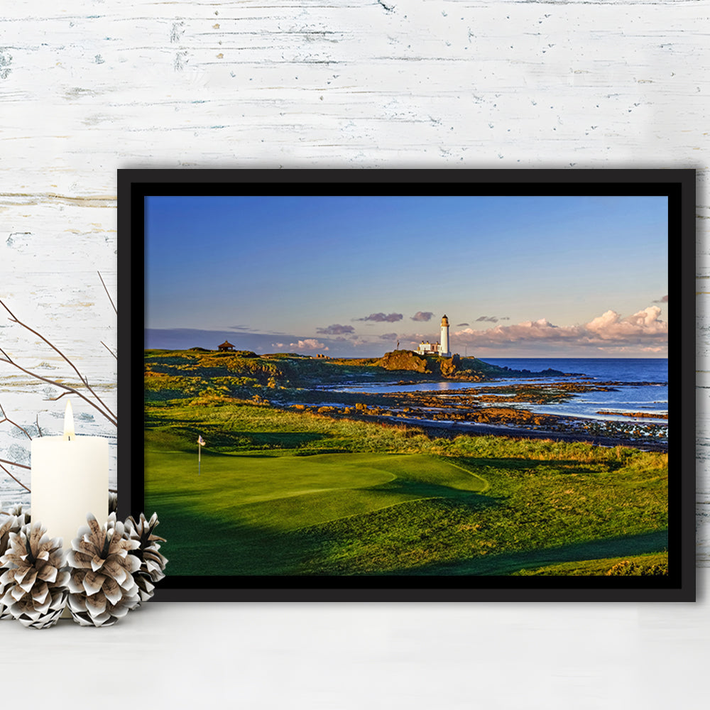 Turnberry Golf Club, Alisa Course Hole 10R, Turnberry, Scotland, Floating Framed Canvas Print Wall Art